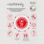 BRADEX 10574-001 Массажный коврик для массажа BRADEX НИРВАНА, бежевый