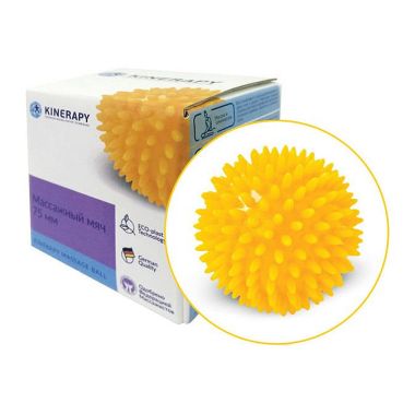 KINERAPY 3951-004 Мяч массажный KINERAPY RH107, желтый