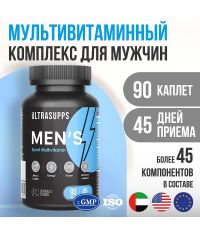 Ultrasupps 12158-001 Ultrasupps  Men's Sport Multivitamin Витаминно-минеральный комплекс для мужчин, 90 каплет