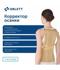 ORLETT 9335-003 Корректор осанки  ORLETT TLSO-250(A) с 2 ребрами жесткости
