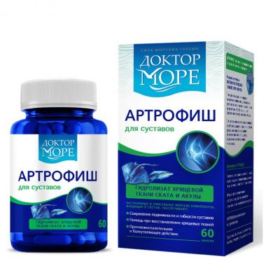 ДОКТОР МОРЕ 11155-001 Артрофиш на основе глюкозамина, хондроитина и коллагена для суставов